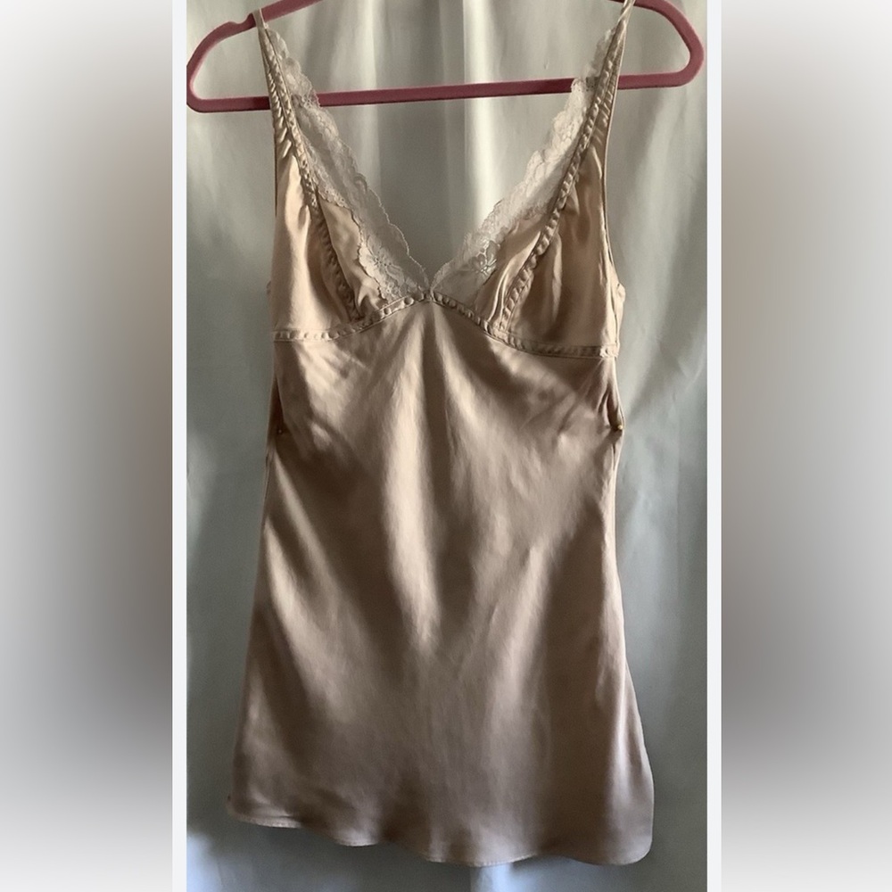 Victoria's Secret Silk Slip Chemise in Nude Blush
